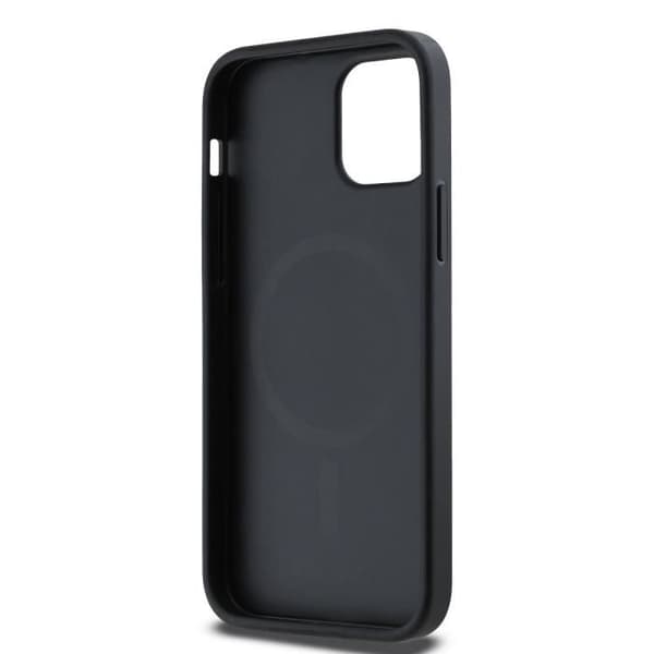Elegant iPhone 12 / 12 Pro MagSafe-fodral med DKNY Metall-logotyp Grå