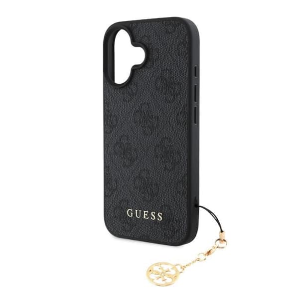 Bakstycke för iPhone 16 Plus Tryckt 4G Guess Grå
