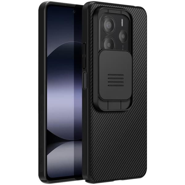 Skydd för Xiaomi Redmi Note 14 5G Stöttålig Kameraskydd Nillkin Svart