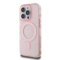 Miniatyrbild 2 av 4: Coque för iPhone 16 Pro Max MagSafe med Glittrande Cirkel Guess Rosa
