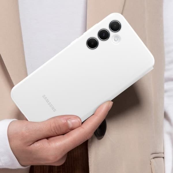 Fodral för Samsung Galaxy S23 FE Fönsterlucka med Touch och Korthållare Samsung Vit