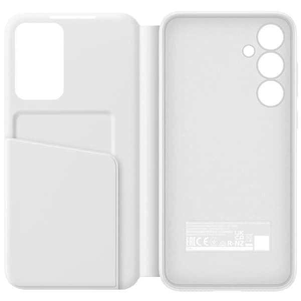Fodral för Samsung Galaxy S23 FE Fönsterlucka med Touch och Korthållare Samsung Vit