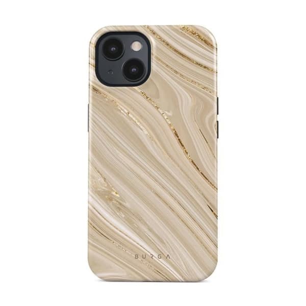 Coque för iPhone 13 Tough Antichocs Modell Full Glam Burga Beige