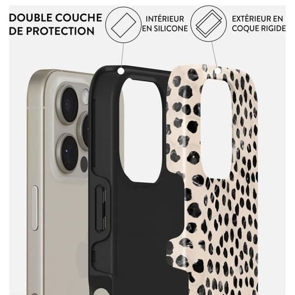 Coque för iPhone 16 Pro Max MagSafe Tough Antichocs Modell Almond Latte Burga Beige
