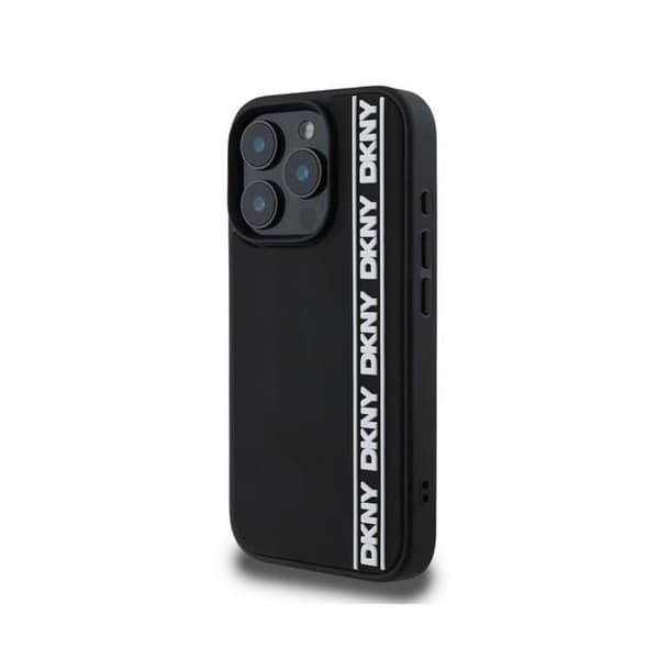Coque för Apple iPhone 16 Pro Max 3D Gummi Upprepning Ultra-Chic DKNY Svart