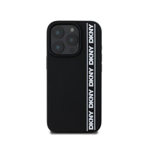 Coque för Apple iPhone 16 Pro Max 3D Gummi Upprepning Ultra-Chic DKNY Svart