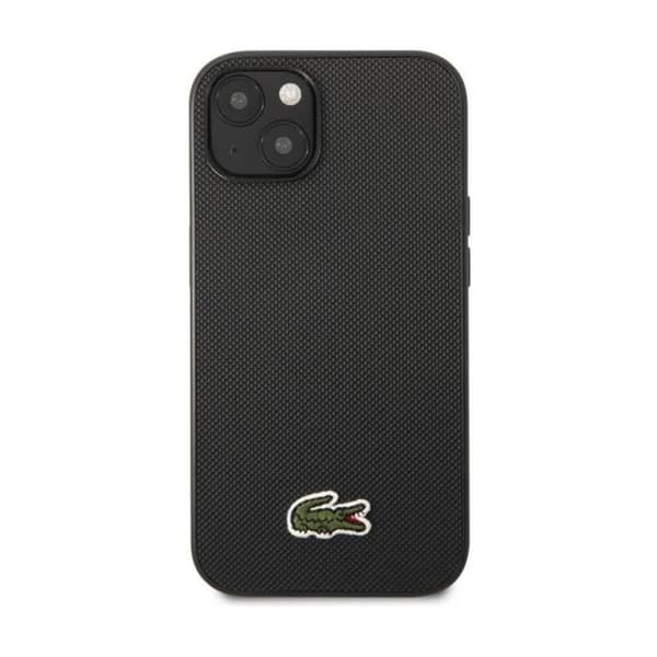 Coque för iPhone 14 Plus Kollektion Petit Piqué Design Texturerad Lacoste Svart