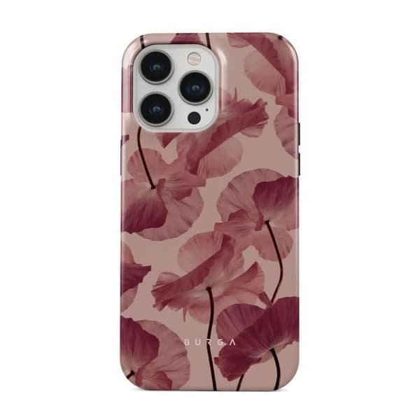 Coque för iPhone 13 Pro Tough Antichocs Modell Tender Kiss Burga Röd
