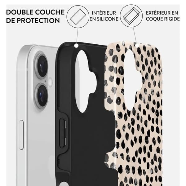 Coque för iPhone 16 Plus MagSafe Tough Stötresistent Modell Almond Latte Burga Beige