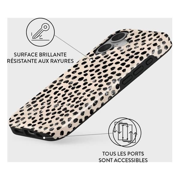 Coque för iPhone 16 Plus MagSafe Tough Stötresistent Modell Almond Latte Burga Beige