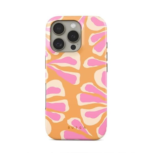 Coque för iPhone 16 Pro Max MagSafe Tough Antichocs Modell Aloha Burga Rose