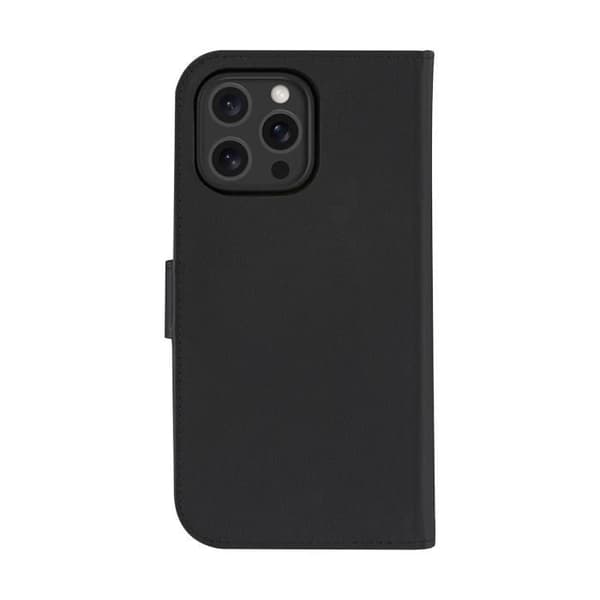 Étui för Apple iPhone 16 Pro Max Kompatibel med MagSafe Folio 2 i 1 Modell Lynge DBRAMANTE1928 Svart