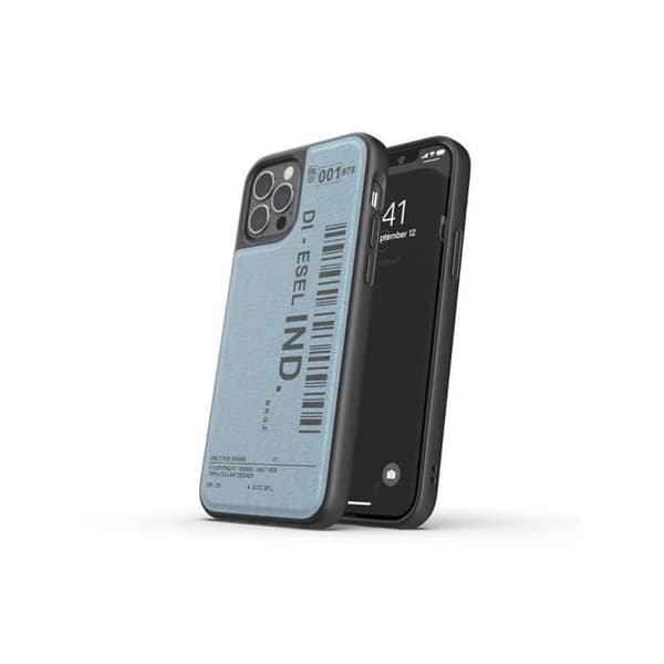 Skydd för Apple iPhone 12 / 12 Pro Barcode Denim-serien i TPU Diesel Blå