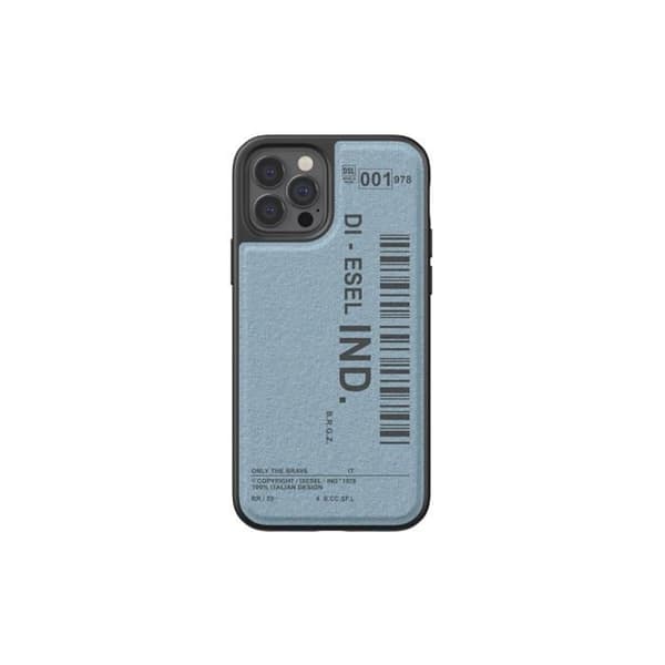 Skydd för Apple iPhone 12 / 12 Pro Barcode Denim-serien i TPU Diesel Blå