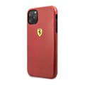 Miniatyrbild 1 av 3: Skal till iPhone 11 Pro Stötabsorberande med Kolfiber Effekter Ferrari Röd