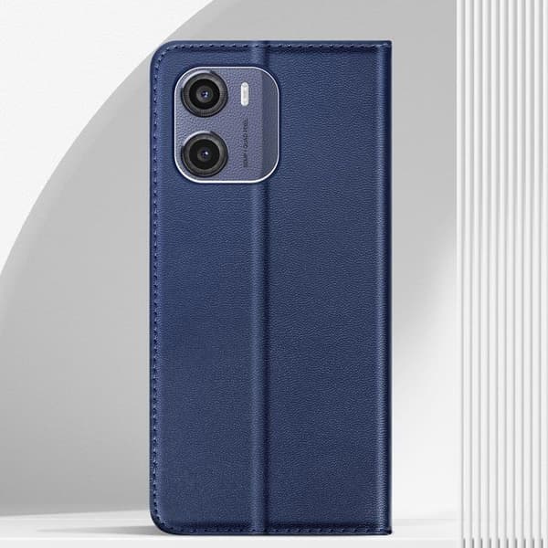 Étui för Motorola Moto E15 / G05 Fodral Portfölj Magnetisk Stöd Blå Natt