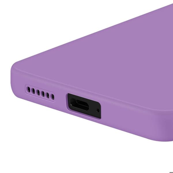 Mobilskal för Xiaomi Redmi Note 14 4G Silikon Slät Kamerablock Skyddad Lila