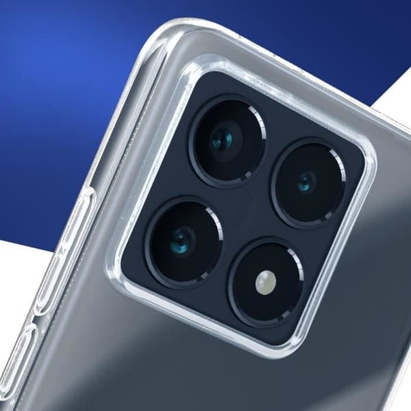 Siliconefodral för Xiaomi 14T Pro med Stöttåligt Härdat Glas 3mk Transparent