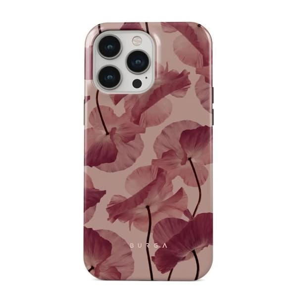 Coque för iPhone 14 Pro Tough Antichocs Modell Tender Kiss Burga Röd