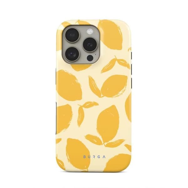 Coque för iPhone 16 Pro Max MagSafe Tough Antichocs Modell Lemon Tart Burga Gul