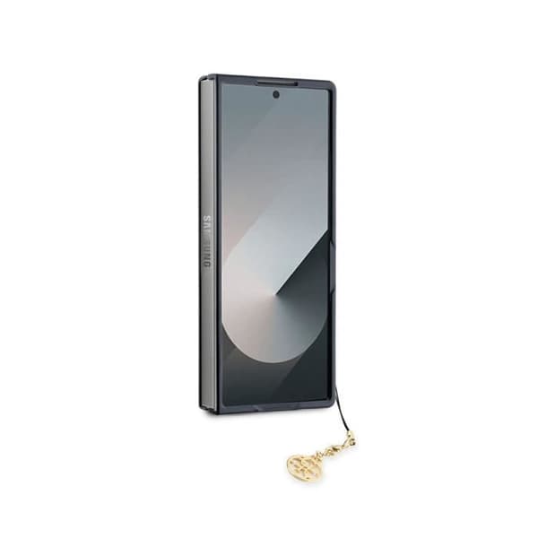 Coque för Samsung Galaxy Z Fold 6 4G Charm Edition med Guess-hänge Grå