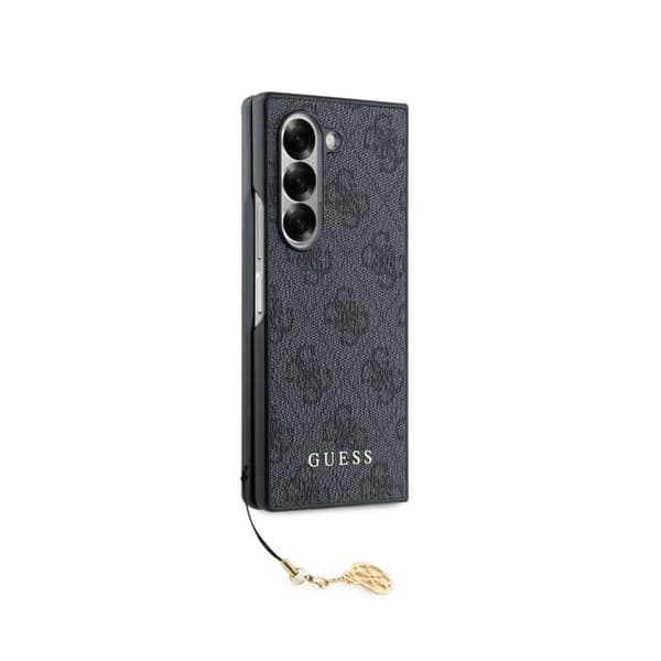 Coque för Samsung Galaxy Z Fold 6 4G Charm Edition med Guess-hänge Grå