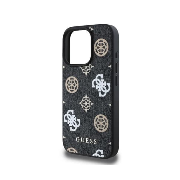Coque för iPhone 16 Pro Max Kompatibel med MagSafe 4G Utgåva Peony Ultra-Chic Guess Svart