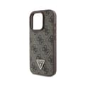 Miniatyrbild 4 av 4: Coque för Apple iPhone 16 Pro Max Edition 4G Strass Triangel Metalliserad Guess Brun