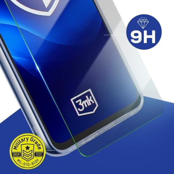 Silicone-fodral för Xiaomi Redmi 14C med Stöttålig Härdat Glas 3mk Transparent