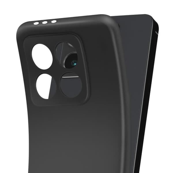 Silicon skal för Xiaomi 14T Stötabsorberande med Mikrofibernätsinuti 3mk Svart