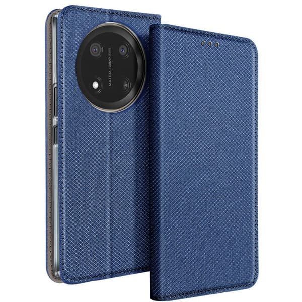 Etui för Honor Magic 7 Lite Klappkorthållare Magnetisk Blå Natt