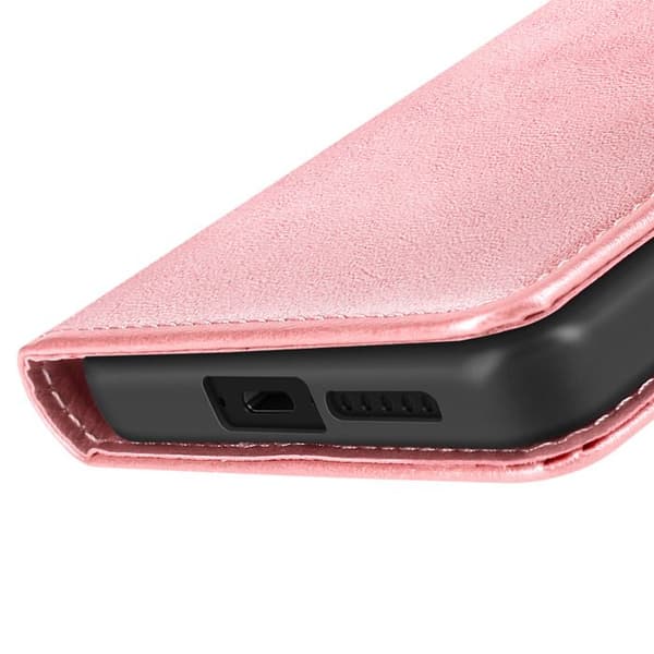 Fodral för Xiaomi Poco X7 Pro Med Rem Och Stöd Fickbok Rosa Champagne