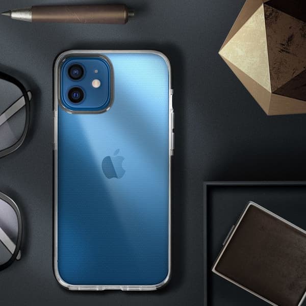 Coque iPhone 12 / 12 Pro Flexibel Kromad Kontur Transparent Bak Akashi Svart