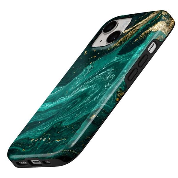 Coque för iPhone 14 Emerald Pool MagSafe Höjda Kanter