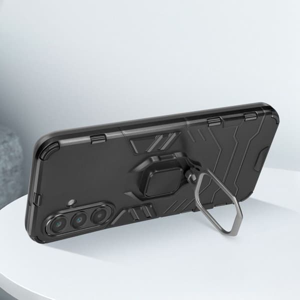 Coque för Samsung Galaxy A26 Ringstöd Stötsäker Svart