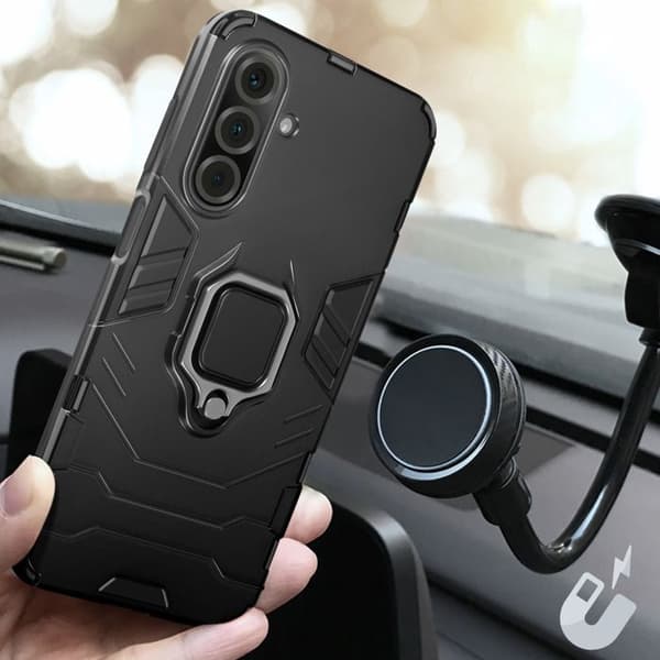 Coque för Samsung Galaxy A26 Ringstöd Stötsäker Svart