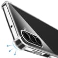 Miniatyrbild 4 av 5: Silicone Antichock-skal för Samsung Galaxy A26 med Transparent Flätad Snöre
