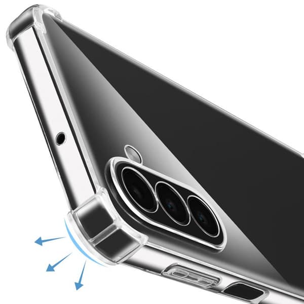 Silicone Antichock-skal för Samsung Galaxy A26 med Transparent Flätad Snöre
