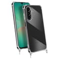 Miniatyrbild 1 av 5: Silicone Antichock-skal för Samsung Galaxy A26 med Transparent Flätad Snöre
