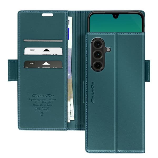 Fodral för Samsung Galaxy A26 Plånbok Anti-RFID Grön