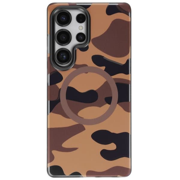 Coque MagSafe för Samsung Galaxy S25 Ultra F-Protect Forcell Kamouflage Öken