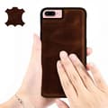 Miniatyrbild 4 av 6: Coque iPhone 8+, 7+, 6+, 6S+ Hårdskydd Äkta Läder Akashi Brun