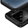 Miniatyrbild 3 av 5: Coque för Xiaomi 15 Silikon Design Kolfiber Brossé Svart