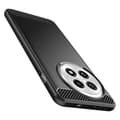 Miniatyrbild 2 av 5: Coque för OnePlus 13 Silikon Design Kolfiber Borstad Svart