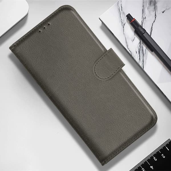 Fodral för iPhone XR Plånbok och Videostöd Grå