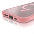 Miniatyrbild 5 av 5: Coque MagSafe för iPhone 16e Matt Frostad Baksidan Rosa Puderkant
