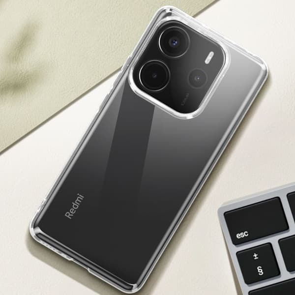 Coque för Xiaomi Redmi Note 14 4G Silikon Mjuk Mayaxess Transparent