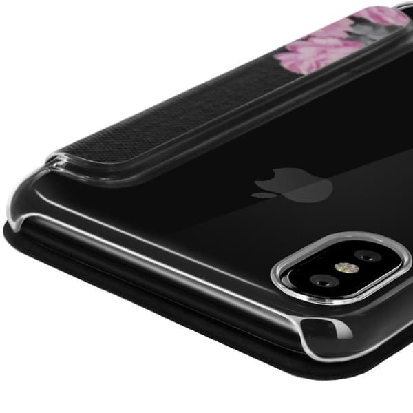 Hus iPhone X / XS Plånboksfodral Lotusblomma Akashi Transparent Skal