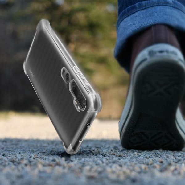 Coque Xiaomi Mi Note 10 / 10 Pro Silikon Antichockar Förstärkta hörn Akashi Transparent