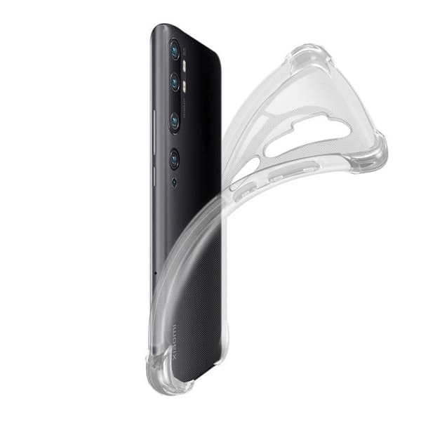 Coque Xiaomi Mi Note 10 / 10 Pro Silikon Antichockar Förstärkta hörn Akashi Transparent